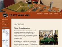 Tablet Screenshot of essexwarriors.org
